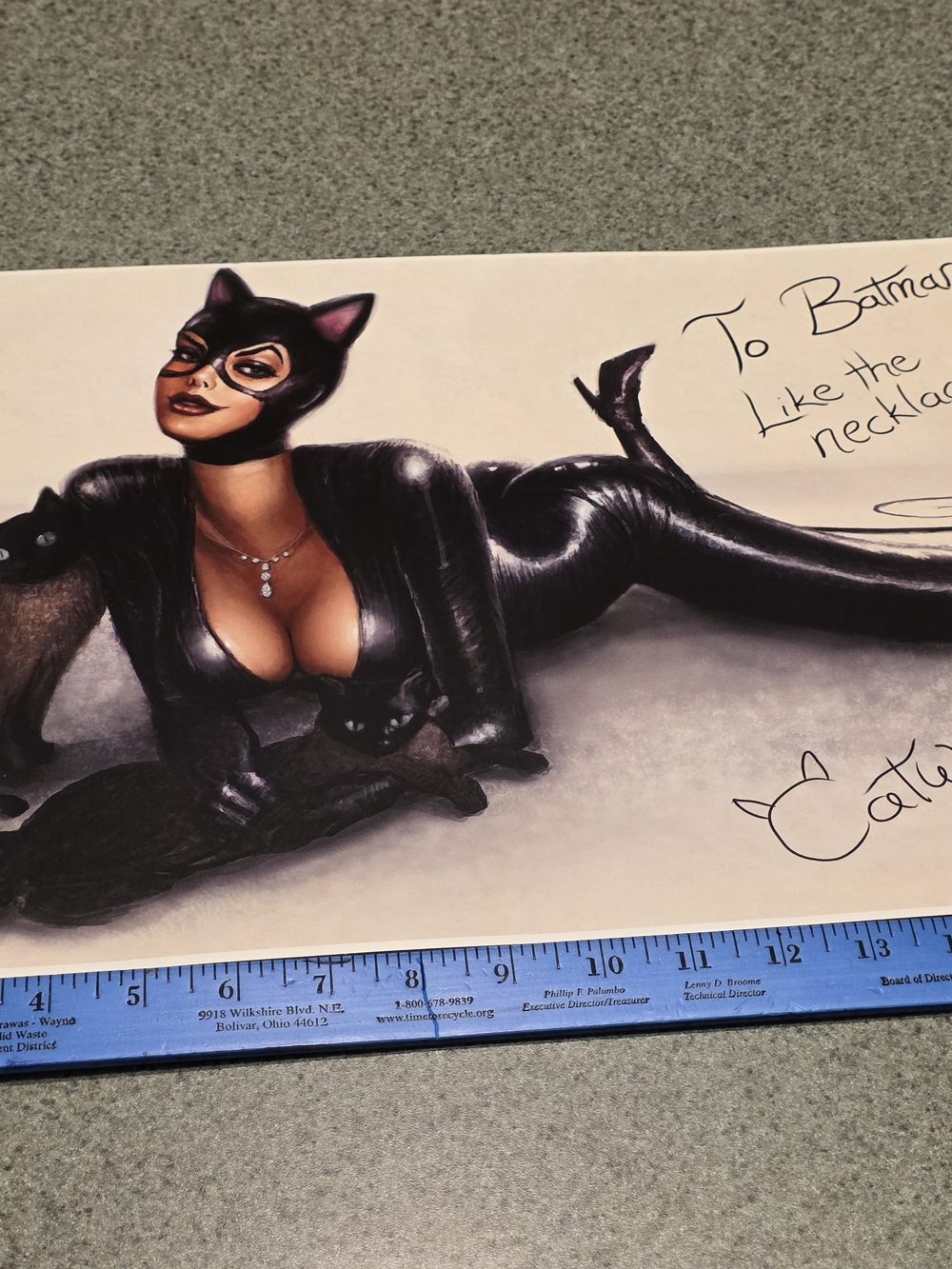 Batman Catwoman Poster Black and Cream